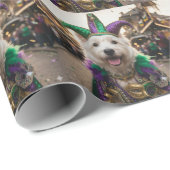 Mardi Gras Hond Jester Kostuum Cadeaupapier (Rol Hoek)