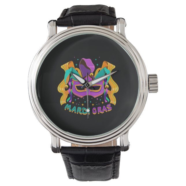 Mardi Gras Horloge (Voorkant)
