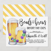 Mardi Gras-huwelijksaanzoek uitnodiging (Voorkant / Achterkant)