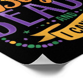 Mardi Gras I Like Big Beads And I Cannot Lie Funny Poster (Hoek)
