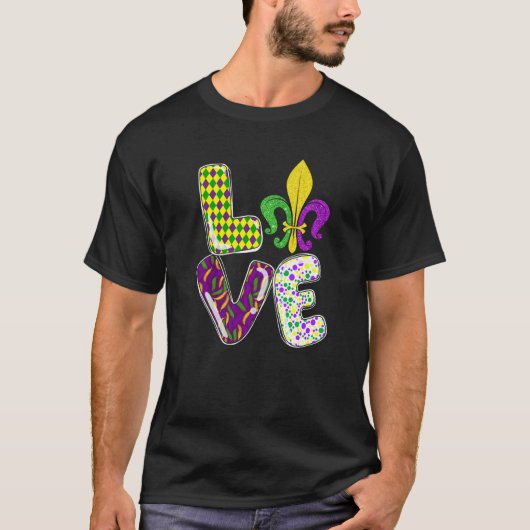Mardi Gras I Love Mardi Gras Funny Mardi Gras Part T-shirt (Voorkant)