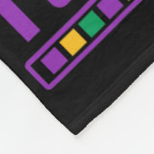 Mardi Gras Ik pauzeerde mijn spel om hier te zijn Fleece Deken (Hoek)