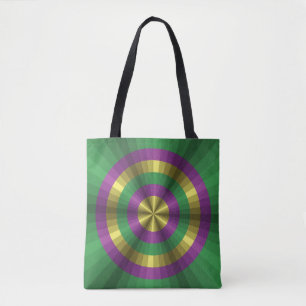 Mardi Gras Illusie All-Over-Print Tas