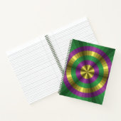Mardi Gras Illusie Spiraal Notebook Notitieboek (Binnen)
