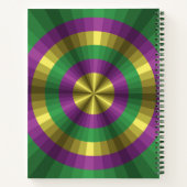 Mardi Gras Illusie Spiraal Notebook Notitieboek (Achterkant)