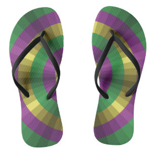 Mardi Gras Illusie Teenslippers