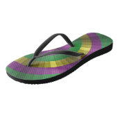 Mardi Gras Illusie Teenslippers (Schuin)