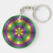 Mardi Gras Illusion AcrylSleutelhanger Sleutelhanger (Achterkant)