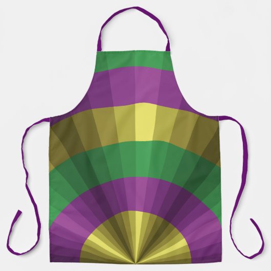 Mardi Gras Illusion All-Over Print Schort (Voorkant)
