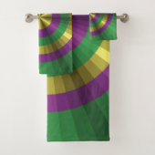 Mardi Gras Illusion Bathroom Towel set Bad Handdoek (Insitu)