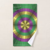 Mardi Gras Illusion Bathroom Towel set Bad Handdoek (Handdoek)