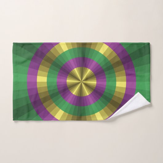 Mardi Gras Illusion Bathroom Towel set Bad Handdoek (Handdoek)