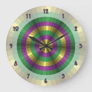 Mardi Gras Illusion Clock Grote Klok