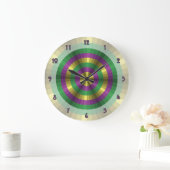 Mardi Gras Illusion Clock Grote Klok (Huis)