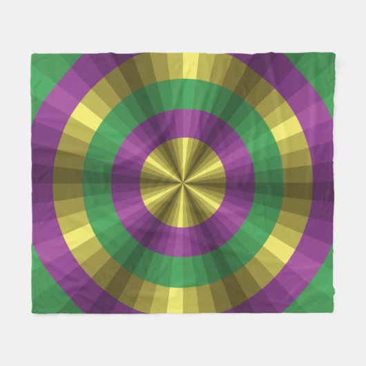 Mardi Gras Illusion Fleece Blanket Deken (Voorkant (Horizontaal))
