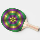 Mardi Gras Illusion Ping Pong Paddle Tafeltennisbatje (Zijkant)