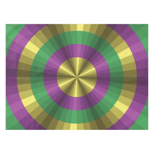 Mardi Gras Illusion Tablecloth Tafelkleed (Voorkant (Horizontaal))