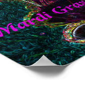 Mardi Gras in kleurenafdrukken Poster (Hoek)