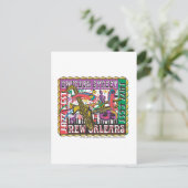 Mardi Gras in New Orleans Briefkaart (Staand voorkant)