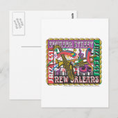 Mardi Gras in New Orleans Briefkaart (Voorkant / Achterkant)