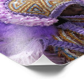 Mardi Gras Indian in New Orleans Foto Afdruk (Hoek)