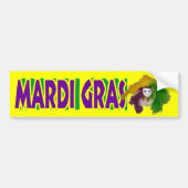 Mardi Gras Indian Mask Bumpersticker (Voorkant)