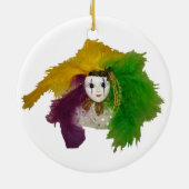 Mardi Gras Indian Mask Keramisch Ornament (Achterkant)