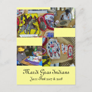 Mardi Gras Indians & Costumes - Postkaart