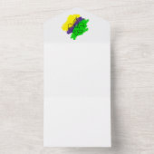 MARDI GRAS-INVITATIES ALL IN ONE UITNODIGING (Binnen)