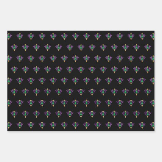 mardi gras is een koel feest inpakpapier vel (Voorkant 2)