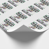 Mardi Gras is een magische stutterunicorn Cadeaupapier (Hoek)
