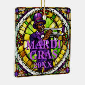Mardi Gras Jazz Keramisch Ornament (Rechts)