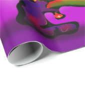 Mardi Gras Jester 2x3' 60# Wanddecoratie Cadeaupapier (Rol Hoek)