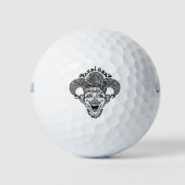 Mardi Gras Jester b/w Golfballen (Voorkant)
