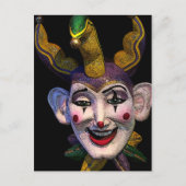 Mardi Gras Jester Briefkaart (Voorkant)