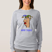 Mardi Gras Jester Head T-Shirt (Voorkant)