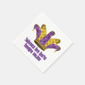 Mardi Gras Jester Laissez les bons temps rouler Servet (Hoek)