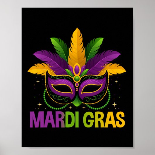 Mardi Gras Jester Masker Kostuum Kinder Meisjes Jo Poster (Voorkant)