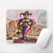 Mardi Gras Jester Muismat (Met muis)