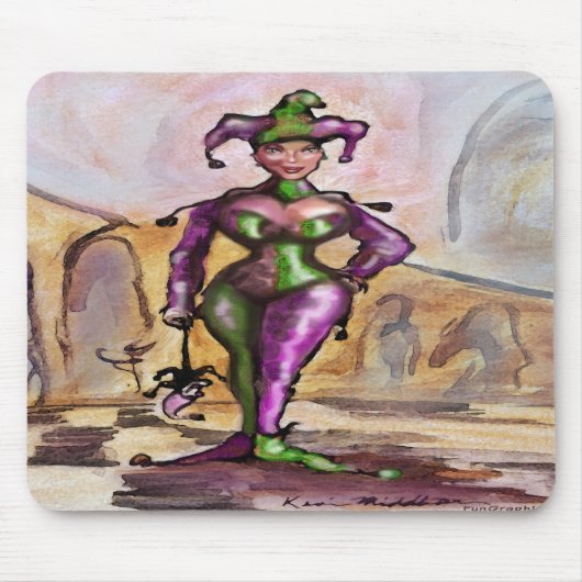 Mardi Gras Jester Muismat (Voorkant)
