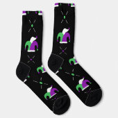 Mardi Gras Jester Pet Crew Sokken (Rechts)