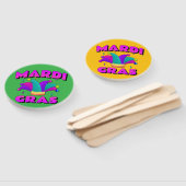 Mardi Gras Jester Pet Hand Fan Handwaaier (Niet-gemonteerd)