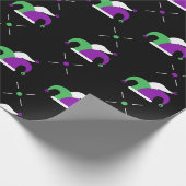 Mardi Gras Jester Pet inpakpapier (Hoek)