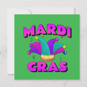 Mardi Gras Jester Pet Kaart