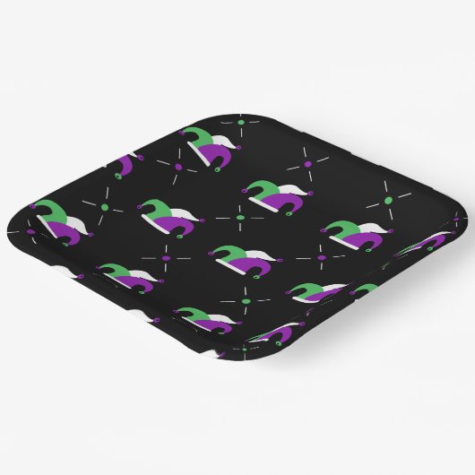 Mardi Gras Jester Pet Patroon Bord (Gebogen)