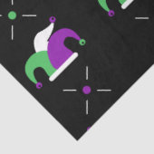 Mardi Gras Jester Pet Weefselpapier Tissuepapier (Detail)