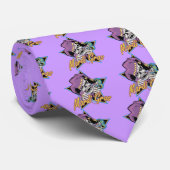 Mardi Gras Jester Skull Stropdas (Opgerold)