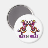Mardi Gras Jesters Magneet (Voorkant / Achterkant)