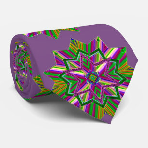 Mardi Gras Jewel Tones Paarse NeckTie Stropdas
