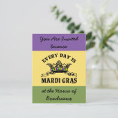  Mardi Gras Kaart (Staand voorkant)